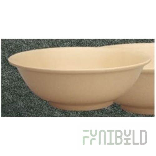 Yanco NS-5095T 87 Oz Nessico Bowl Tan Melamine Rimless Dishwasher Safe