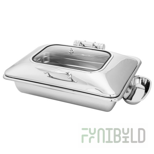 Walco Idol from Steelite International WLWI9UMT 8 Qt. Rectangle Stainless Steel Chafer with Body and Metal Lid