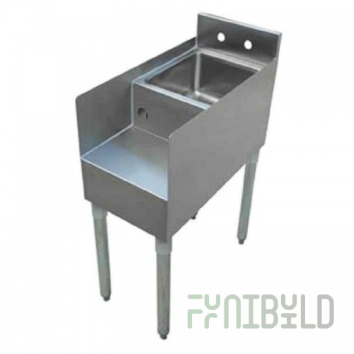 Sapphire Manufacturing SMBBS-12 Sapphire Underbar Blender Station With Sink 12