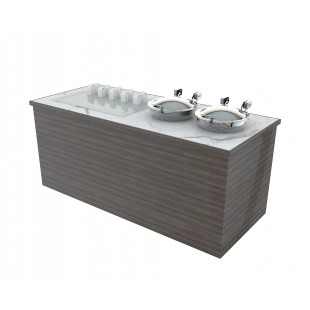 Spring USA CDC3651 72 Inch Frost Top Buffet Cabinet with Induction Ranges Spring USA CDC3651 72 Inch Frost Top Buffet Cabinet with Induction Ranges