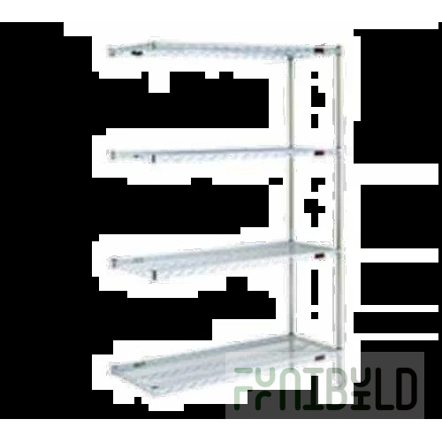 Eagle A4-63-2460E 60 Inch 4-Tier Shelving Unit with QuadTruss Design Epoxy Coated