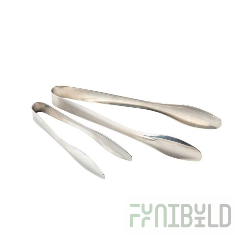 Tablecraft 11641 2.75 Inch Width Tongs Stainless Steel Commercial Serving