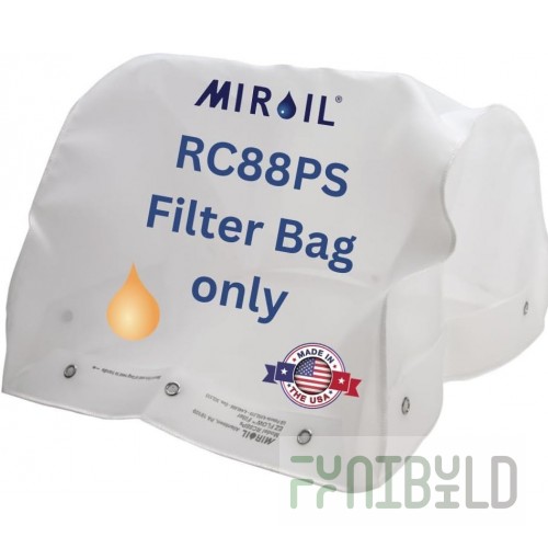 MirOil USA RC88PS-12855 Reusable Filter Bag EZ Flow Safety Filter For Warm Oil Also Works With Hot Oil