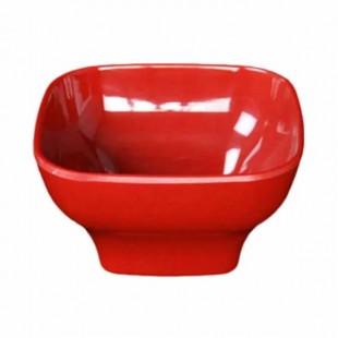 Thunder Group 69008PR 60 Oz Bowl Square Break-Resistant Red Melamine Thunder Group 69008PR 60 Oz Bowl Square Break-Resistant Red Melamine