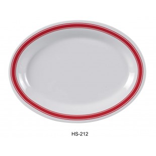 Yanco HS-212 12 Inch Oval Platter Dishwasher Safe Heavyweight Melamine