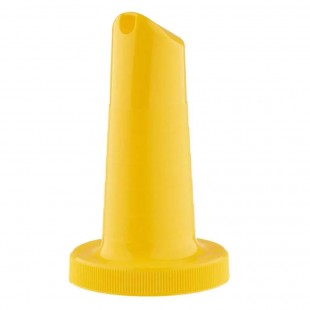Tablecraft 10286Y 3.68 Inch Yellow Pourmaster Neck Spout Drink Bar Mix Pourer