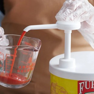 Tablecraft 662-RES 1/2 Oz Economy Pump Restrictor Condiment Syrup Pump