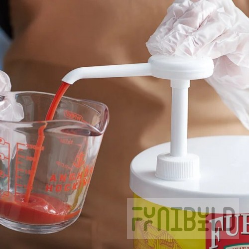 Tablecraft 662-RES 1/2 Oz Economy Pump Restrictor Condiment Syrup Pump
