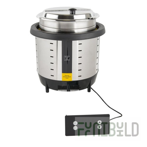 Vollrath 74701D 12 Inch Induction Rethermalizer Dry Operation with 7 Quart Inset
