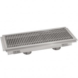 Advance Tabco FTG-760 60 Inch Floor Trough with Stainless Steel Grating