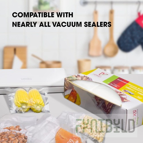 Vesta Precision 218112 VestaEco Certified Commercially Compostable Flat Vacuum Seal Bags