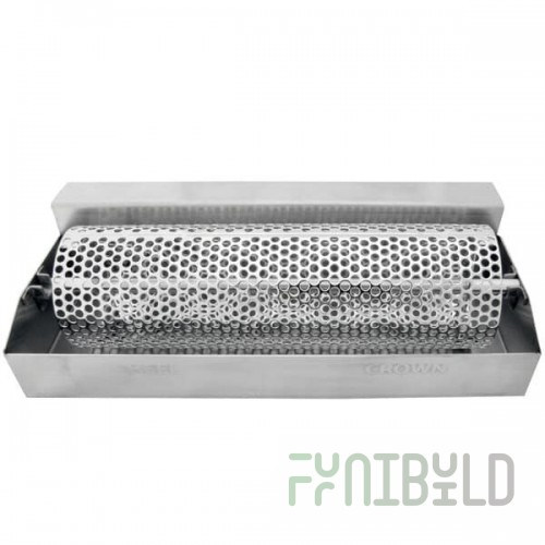 Prince Castle 511-140 12 Inch Top Mount Bun Dresser with Perforated Roller Stainless Steel