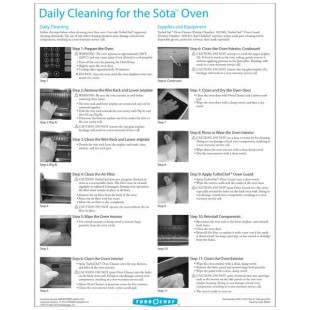 TurboChef DOC-1139 8-1/2 Inch Poster Daily Cleaning Sota Oven with Visual Guide TurboChef DOC-1139 8-1/2 Inch Poster Daily Cleaning Sota Oven with Visual Guide
