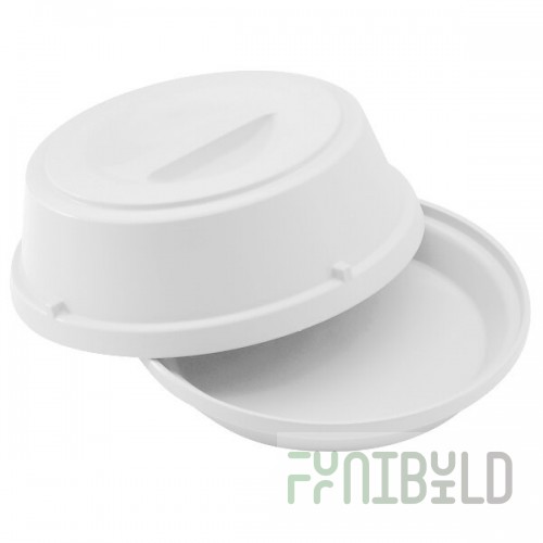 Cambro HK39148 Camwear® Antique White Heat Keeper Base and Cover for 9