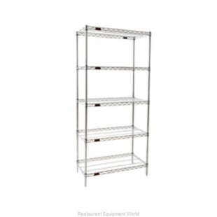 Eagle A5-74-2136Z 36 Inch Add-On Shelving Unit 5-tier Wire with Zinc Finish
