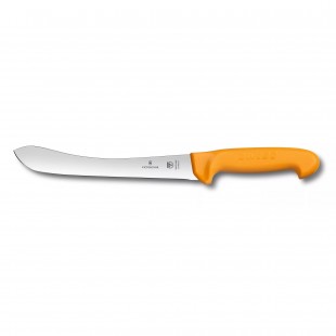Victorinox 5.8426.21 8 Inch Blade Normal Edge Butcher Knife Orange Handle