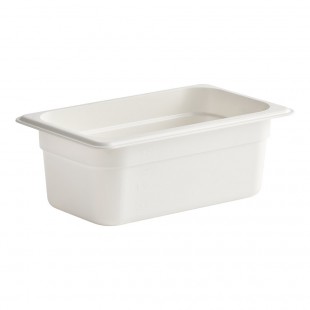 Cambro 44CW148 2.7 Quart Camwear Food Pan Polycarbonate White