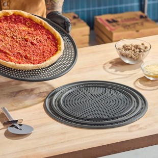 American Metalcraft HC28712 12 Inch Mega Pizza Screen Anodized Aluminum with Holes