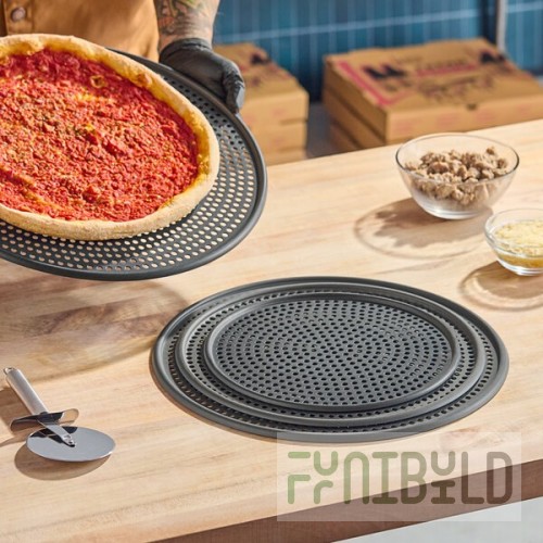 American Metalcraft HC28712 12 Inch Mega Pizza Screen Anodized Aluminum with Holes