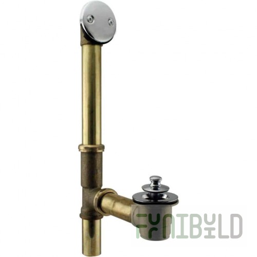 Optional Nickel Plated Brass Overflow Cap Replacement for Twist Waste, Krowne 22-505