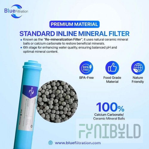 UNOX UX252-70260A 6 Inch Inline Mineral Addition Cartridge for Water Filtration