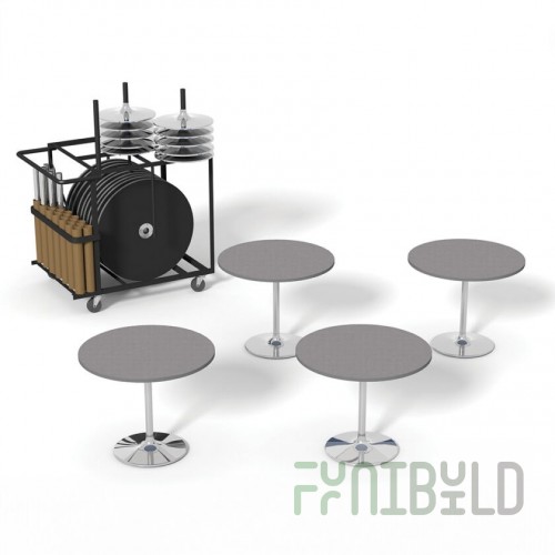 Forbes Industries REVHP36HXMXE#IC###-XCH 36 Inch Revolution Cafe Table Package 10 Packs
