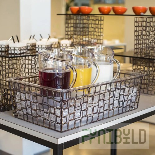 1880 Hospitality BTW2012 20 Inch Beverage Housing with Insert Pan Wood Light Finish