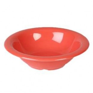 Thunder Group CR5712RD 15 Oz Soup Bowl Orange Melamine 7-1/4 Inch Diameter Break-Resistant