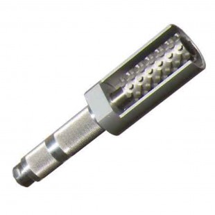 Alfa 25BN1 14 Inch Standard Duty Overhead Mount Fish Scaler Stainless Steel with 4 Foot Flexible Shaft