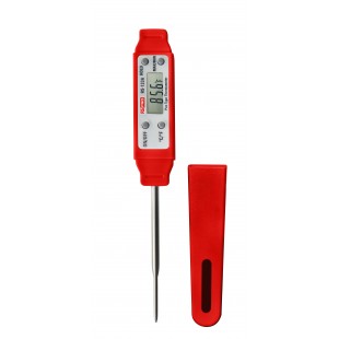 Taylor 9877FDARD Digital Thermometer Probe Waterproof Red with Compact Design