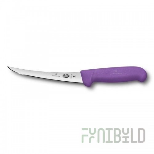 Victorinox 5.6605.15 6 Inch Blade Purple Fibrox Pro Boning Knife Carbon Stainless Steel
