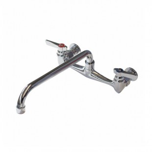Advance Tabco K-112 Faucet 8 Inch OC Lead Free Splash Mounted with 12 Inch Spout