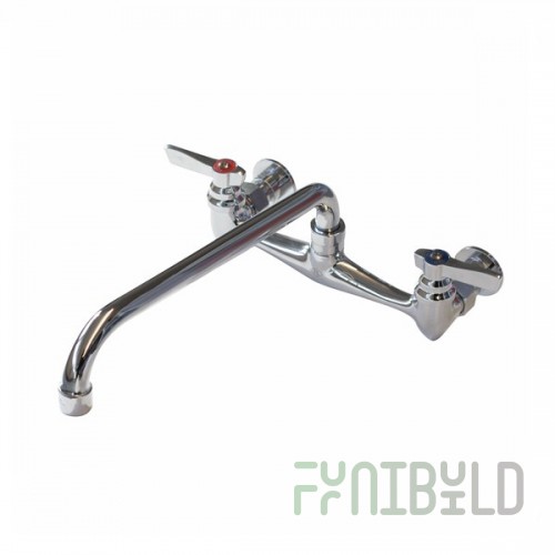 Advance Tabco K-112 Faucet 8 Inch OC Lead Free Splash Mounted with 12 Inch Spout