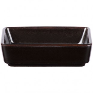 Tuxton GZL-751 3 Oz Rectangular Sauce Dish Ceramic Microwave Dishwasher Safe