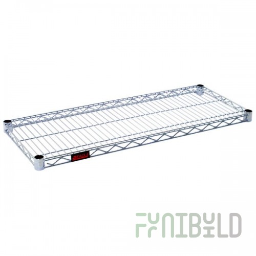 Eagle A4-74-1836Z 36 Inch 4-tier Wire Shelving Unit Zinc Finish with QuadTruss Design