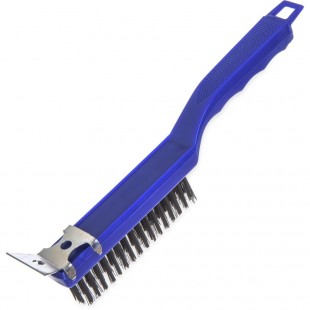 Carlisle 4067100 5-1/2 Inch Scratch Brush with Steel Bristles and Pistol Grip Handle
