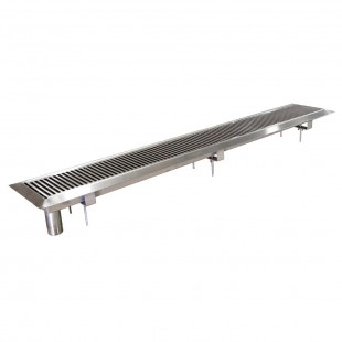 John Boos URN18 20 Inch Drop-in Beverage Drip Tray Trough Stainless Steel with Removable Grate