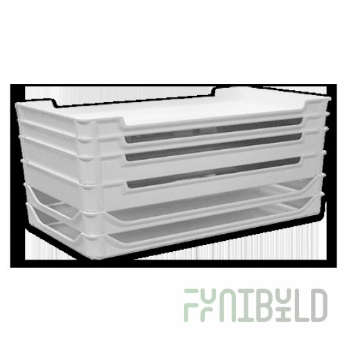 MFG Tray 800108 5269 Stacking Storage Container 12 Gallon 31-3/4