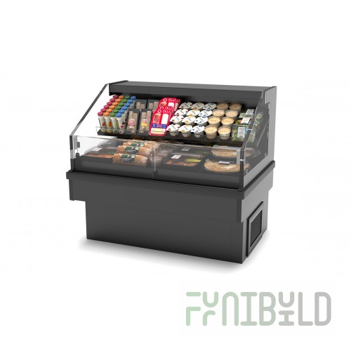 Hussmann Q1-SS-12 144 Inch Self-contained Refrigerated Deli Display Case