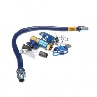 Dormont CAN1650BPEV36 36 Inch Length Gas Connector Hose Kit with Full Port Valve and Elbows