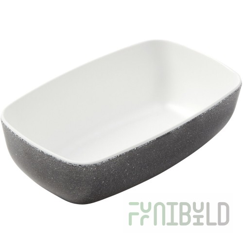 American Metalcraft GGB74 17 Oz Bowl Melamine Rectangular Two Tone