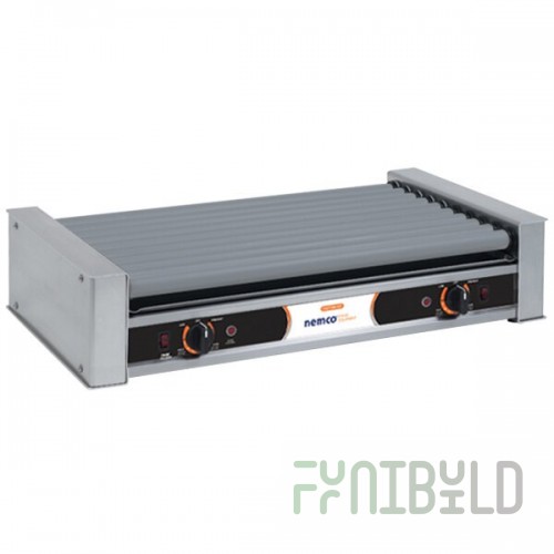 Nemco 8036-SLT-230 29 Inch Roller Hot Dog Grill Electric with Chrome Rollers