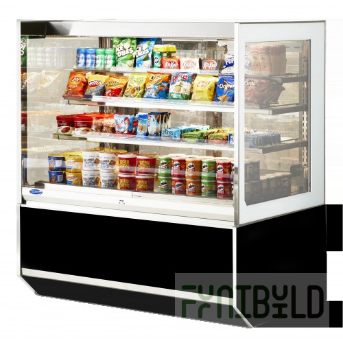 Federal Industries FCC6 72 Inch Non-Refrigerated Display Case with Curved Glass