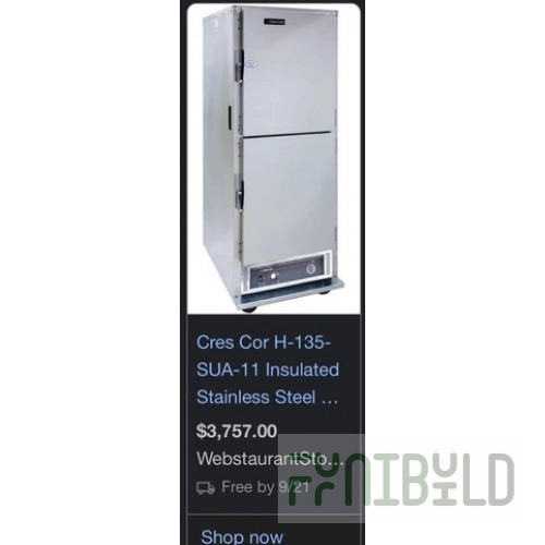Cres Cor HS2202213HT 27 Inch Pick Up and Delivery Heated Shelving Stainless Steel