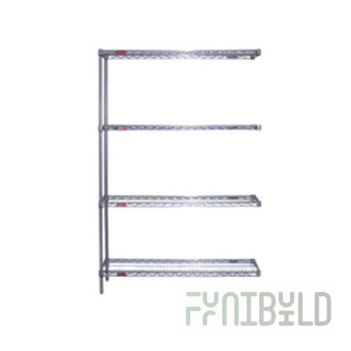Eagle A4-63-2424V 24 Inch 4-tier Wire Shelving Unit with Epoxy Finish