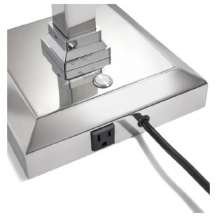 Bon Chef 9670-G 9 Inch Double Heat Lamp Portable Round Stainless Steel Gold Mirror