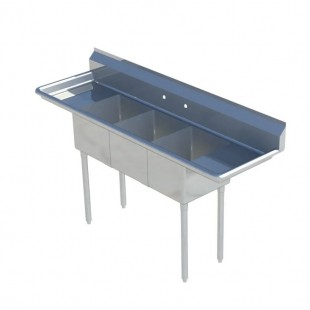 Sapphire Manufacturing SMS-3-1515D Sink 3-compartment 75