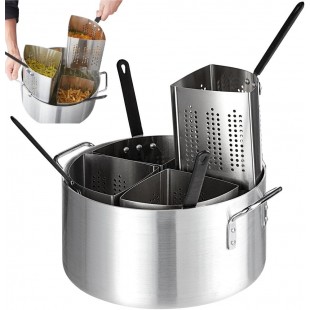 AllPoints 78176 20 Quart Blanching Pot Heavy-Duty Stainless Steel for Pasta