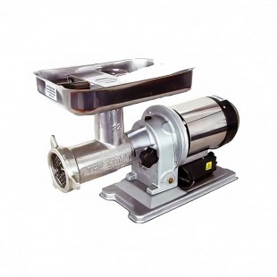 Omcan 11013 Electric Meat Grinder #32 Polished Aluminum Heavy Duty