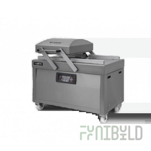 Omcan 59134 71 Inch Turbovac Double Chamber Vacuum Packaging Machine with Stainless Steel Cover